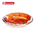 Round Borosiliacte Glass Bakeware Set Baking Dish Customized